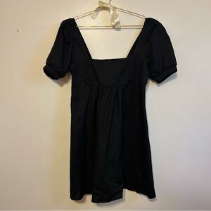 Wild Fable • Black Puff Sleeve Mini Sundress